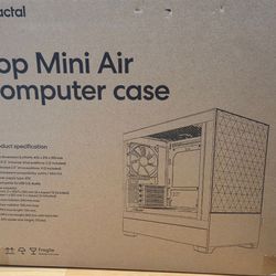 Fractal Design Pop Mini Air RGB Black TG mATX High-Airflow Clear Tempered Glass Window Tower Computer Case