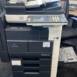 Konica Minolta Bizhub 362 Copier Printer Scanner w/ Finisher – Works