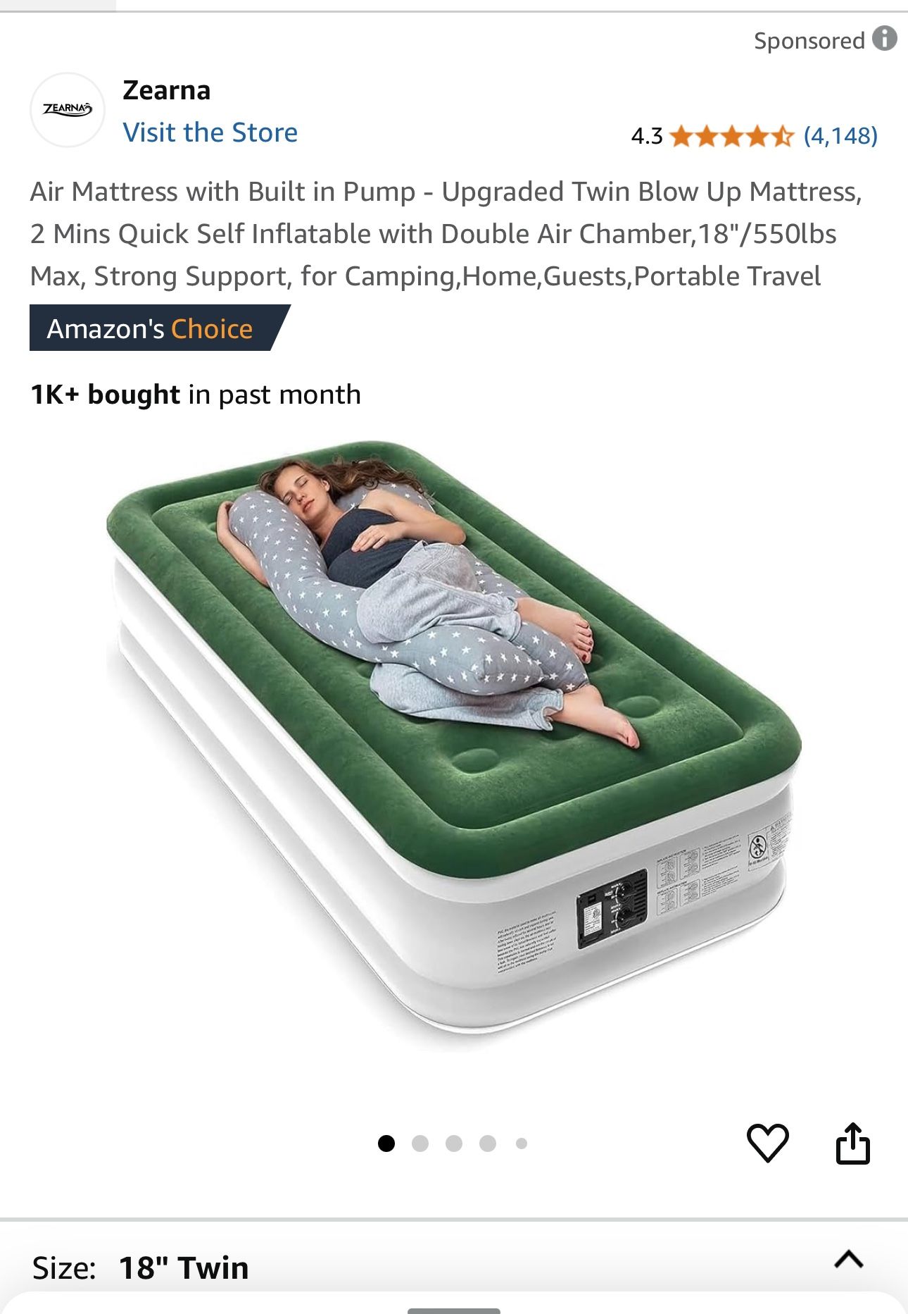 Air Mattress Twin Size $40