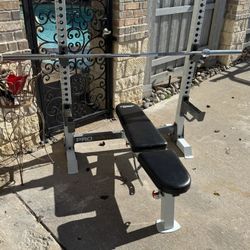 Rack,Bench,Bar,& Weights