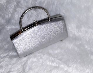 Silver  Vintage Sasha Evening Bag/Clutch