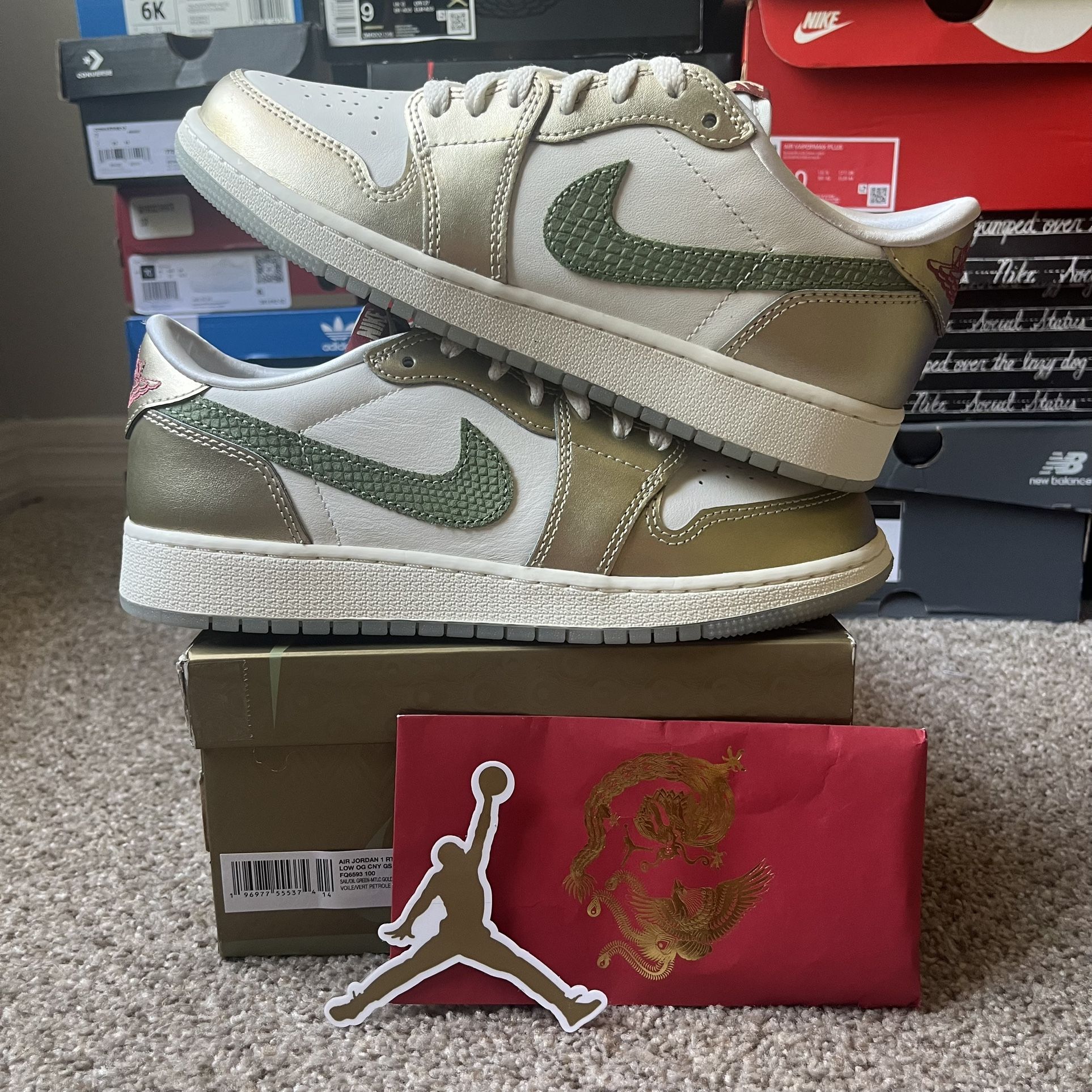 Nike Air Jordan 1 Low OG Year of the Dragon GS grade school size 6y