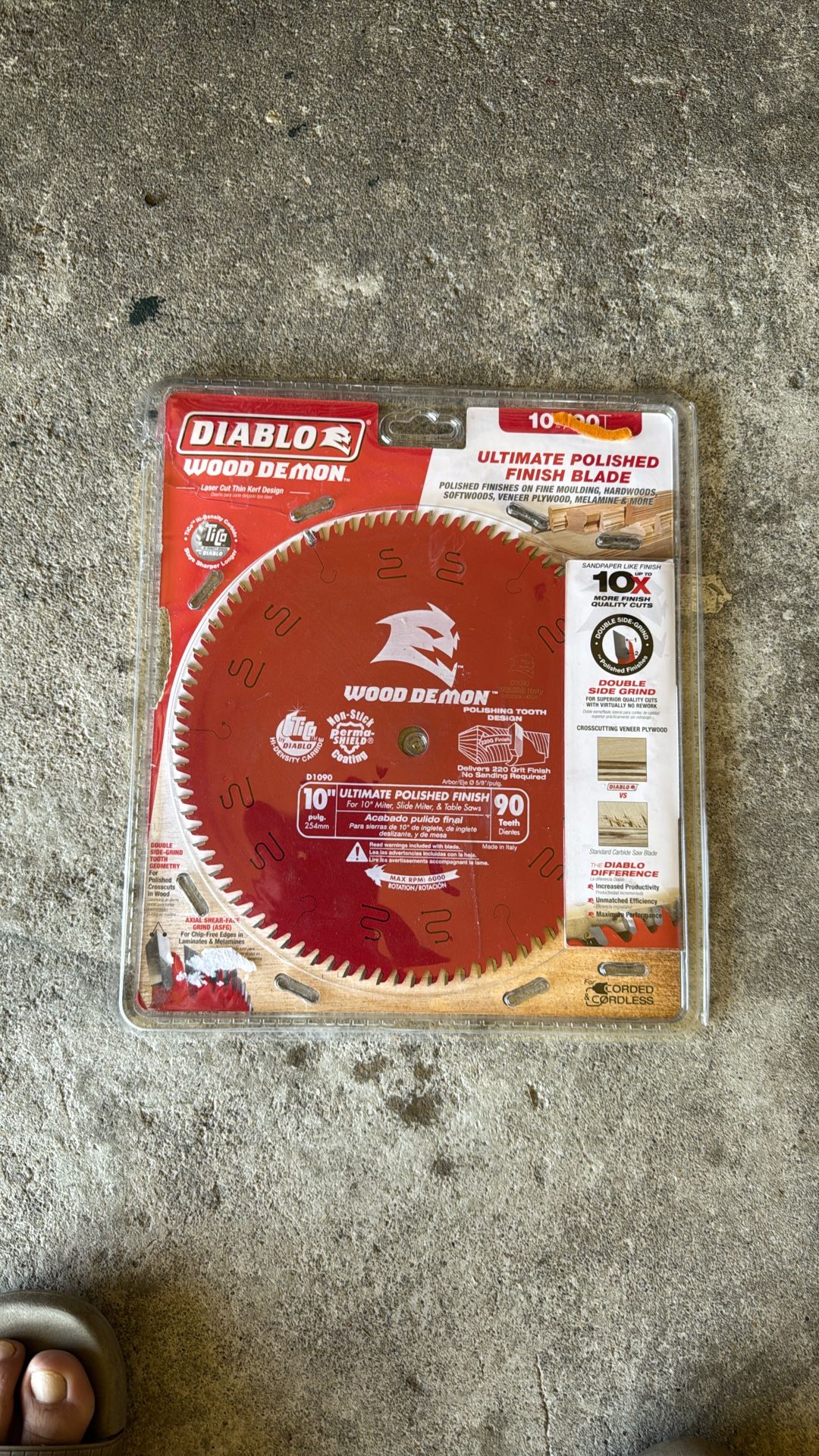 Diablo 10 Inch 90 Teeth Nuevo New