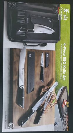 Cangshan Elbert Series 1026993 German Steel Forged 6-Piece BBQ Knife Set