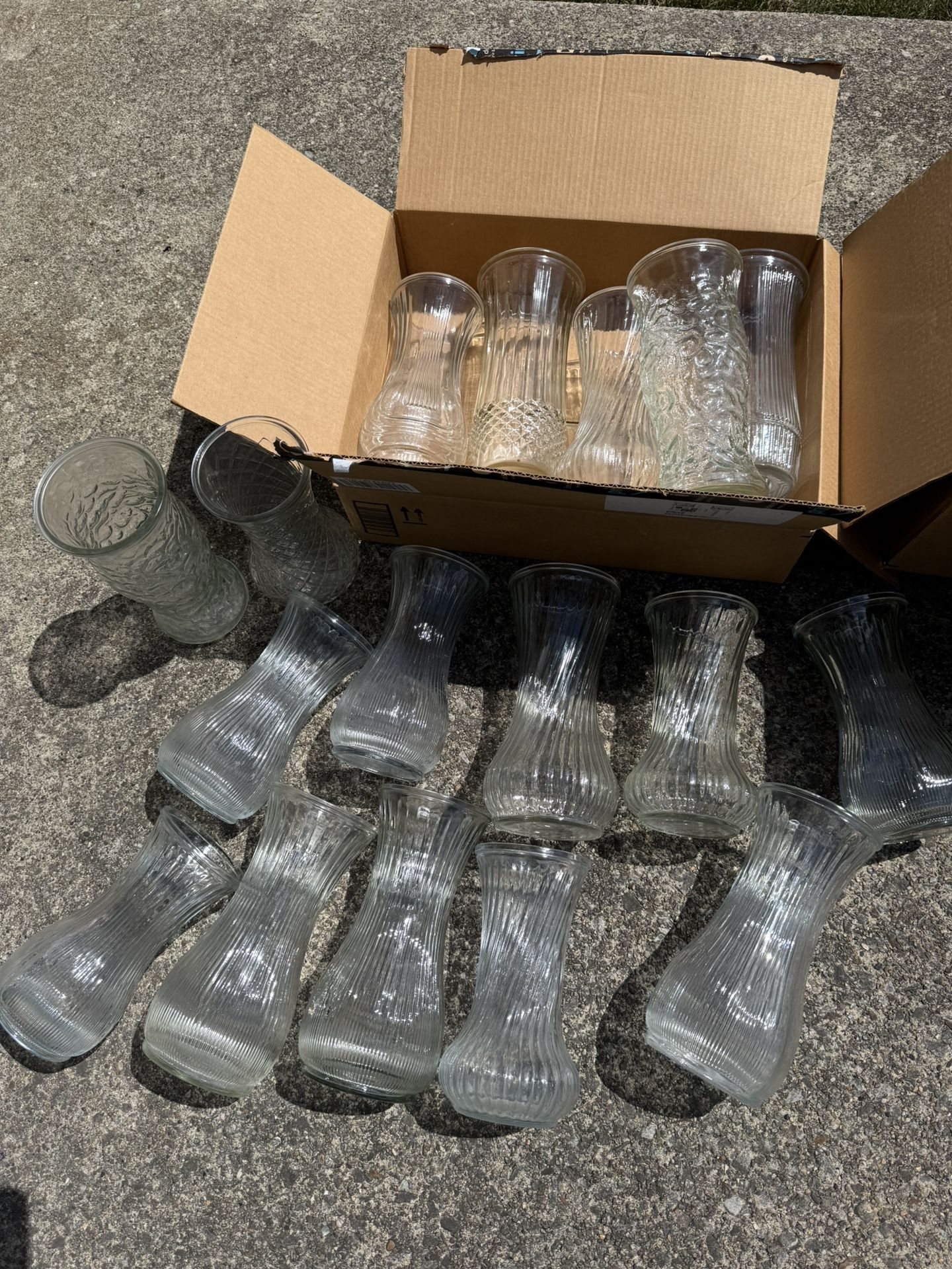 Hoosier Glass Clear Vase