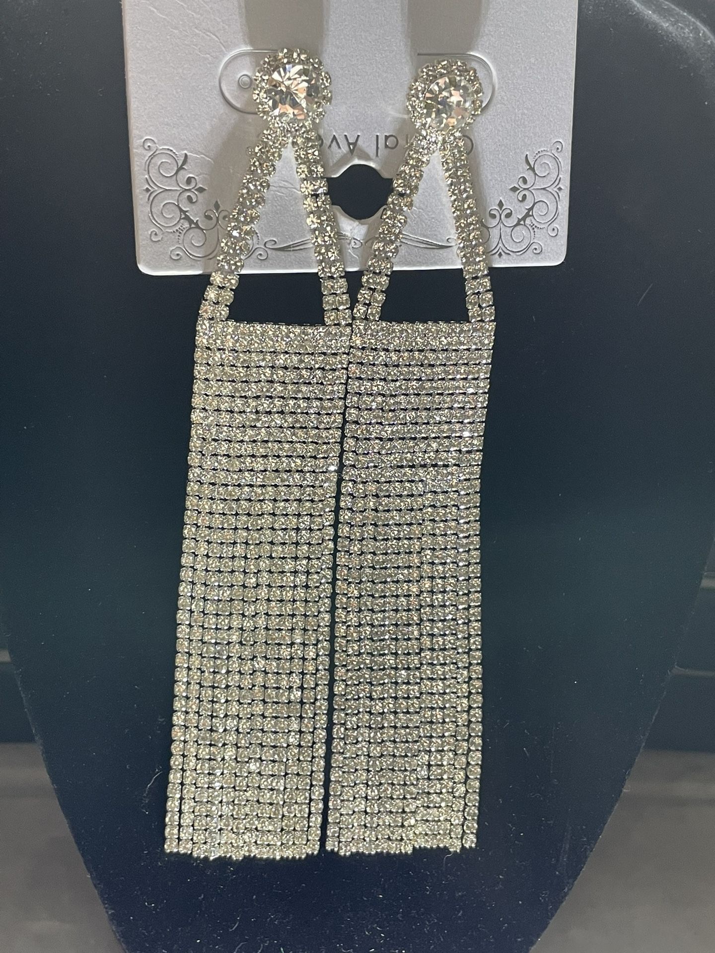 Crystal rhinestone earrings