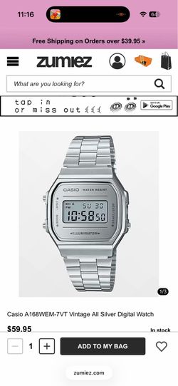 Casio vintage all silver