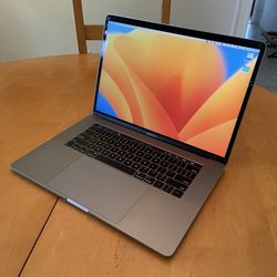 Apple MacBook Pro 15-inch 2018 with Touch Bar - 2.9 GHz 6-Core i9 - 32GB RAM - 1TB SSD - Ventura OS