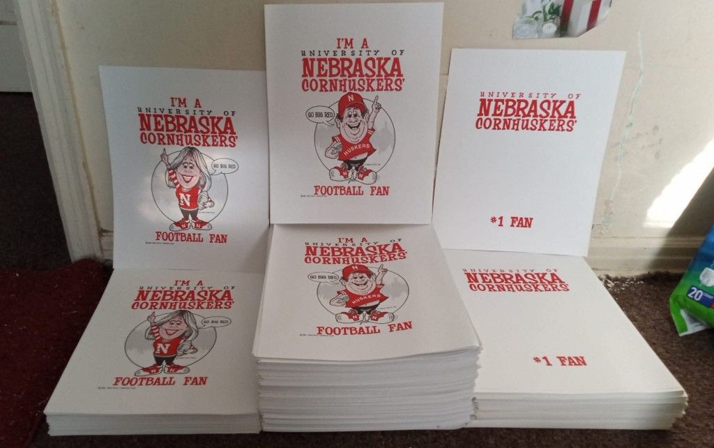 Nebraska CornHuskers Posters 3 Different Ones Dated Back To 1993$5.00 Each