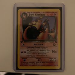 1st Edition Holographic Dark Charizard Really Great Condition 
