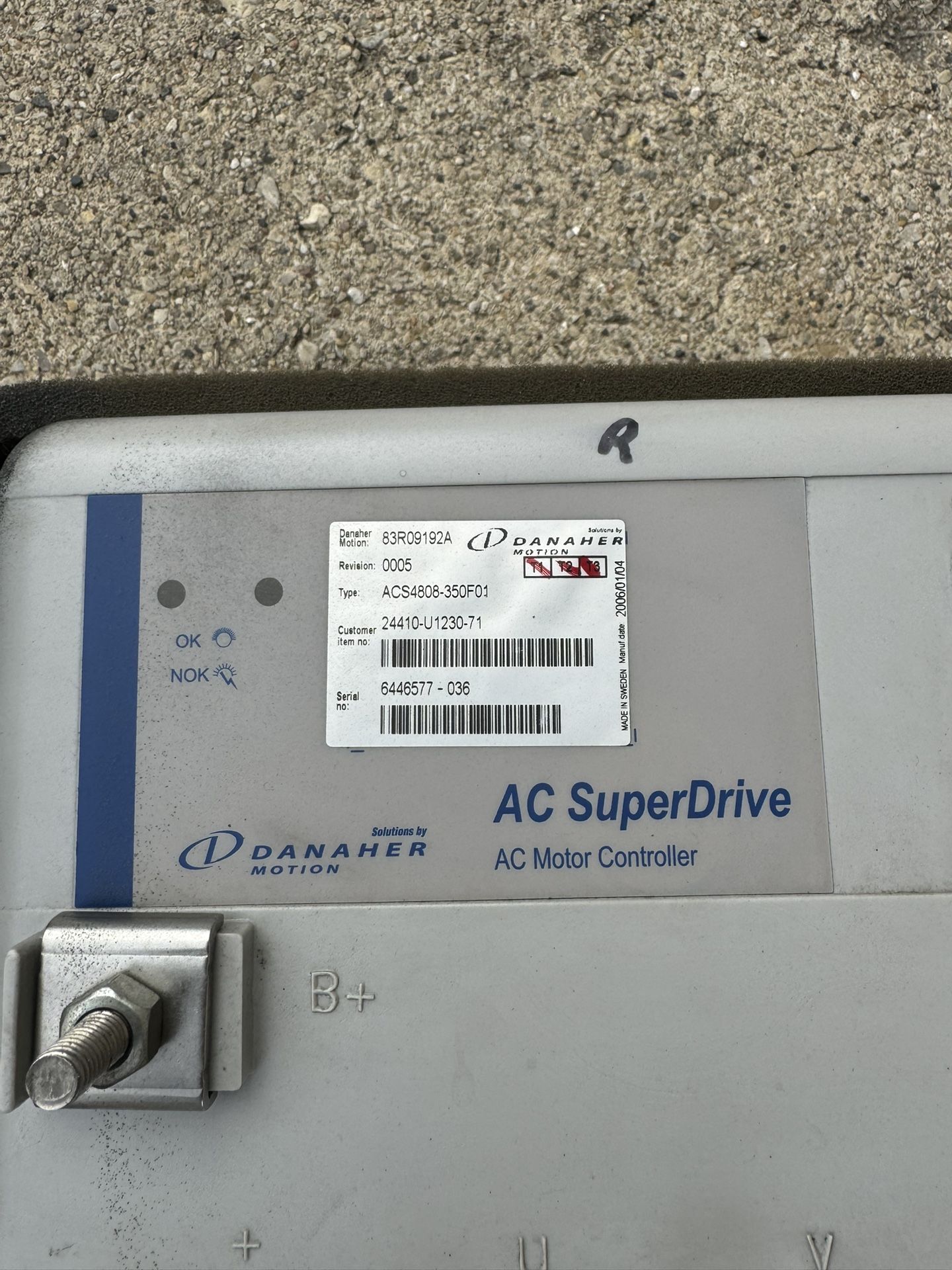 TOYOTA FORKLIFT 3 WHEEL AC MOTOR CONTROLLER MODEL 7FBEU20 GOOD WORKING CONDITION