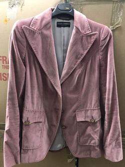 Dolce Gabbana velvet pink jacket 42