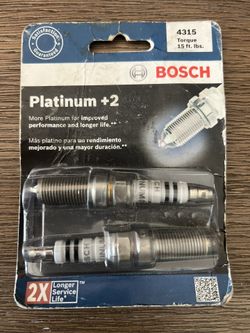 2 pack Spark Plugs  Platinum Bosch 4315