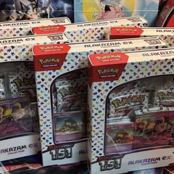 5 pokemon 151 alakazam ex boxes