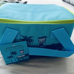 Trader Joe’s Blue Mini Insulated Bag, New With Tags!