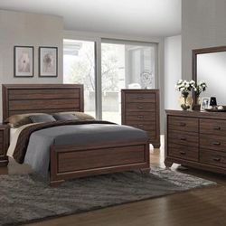 Farrow Chocolate Panel Bedroom Set (Queen and King Bed Frame