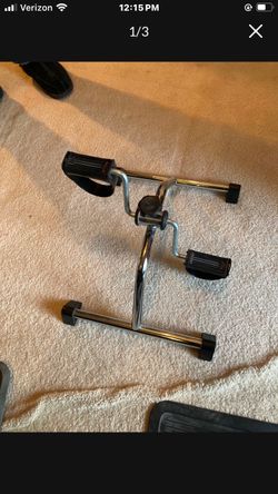 Portable exercise bike/ pedals adjustable tension knob