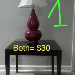 Two Lamps+tables