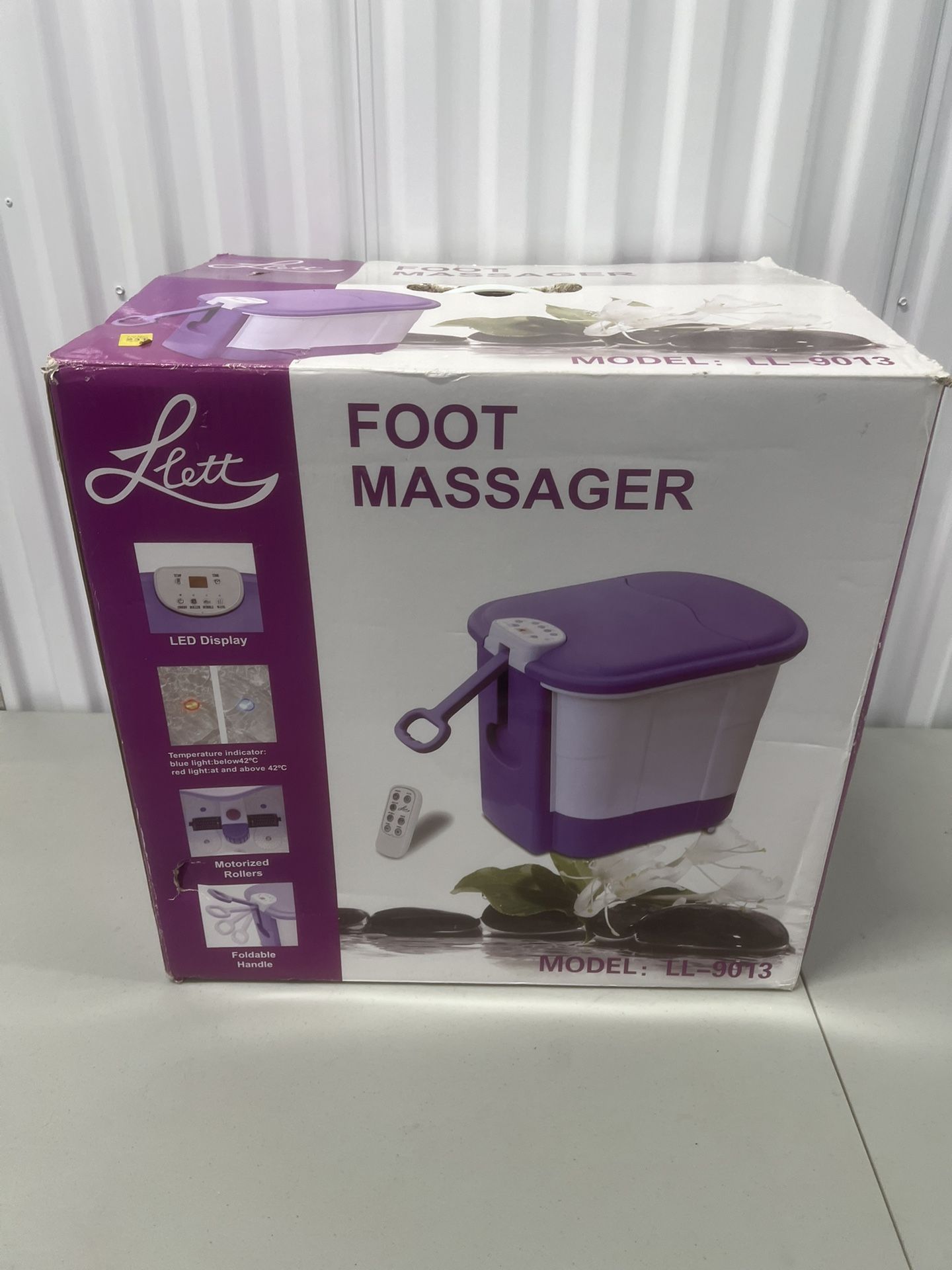 LLETTY LL 9013 Foot Spa Massager New With Remote. 