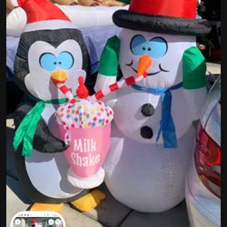 Xmas Blow Up Decor 60 Bucks Each 