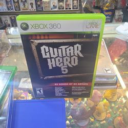 Guitar Hero 5 (Microsoft Xbox 360, 2009) With Manual