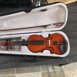 Violin With Case And Bow