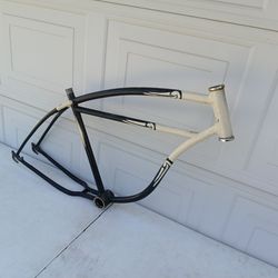 Vintage 1950's Schwin Bike Straight Bar Frame