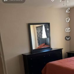 Dresser W/mirror & Love Seat And sofa