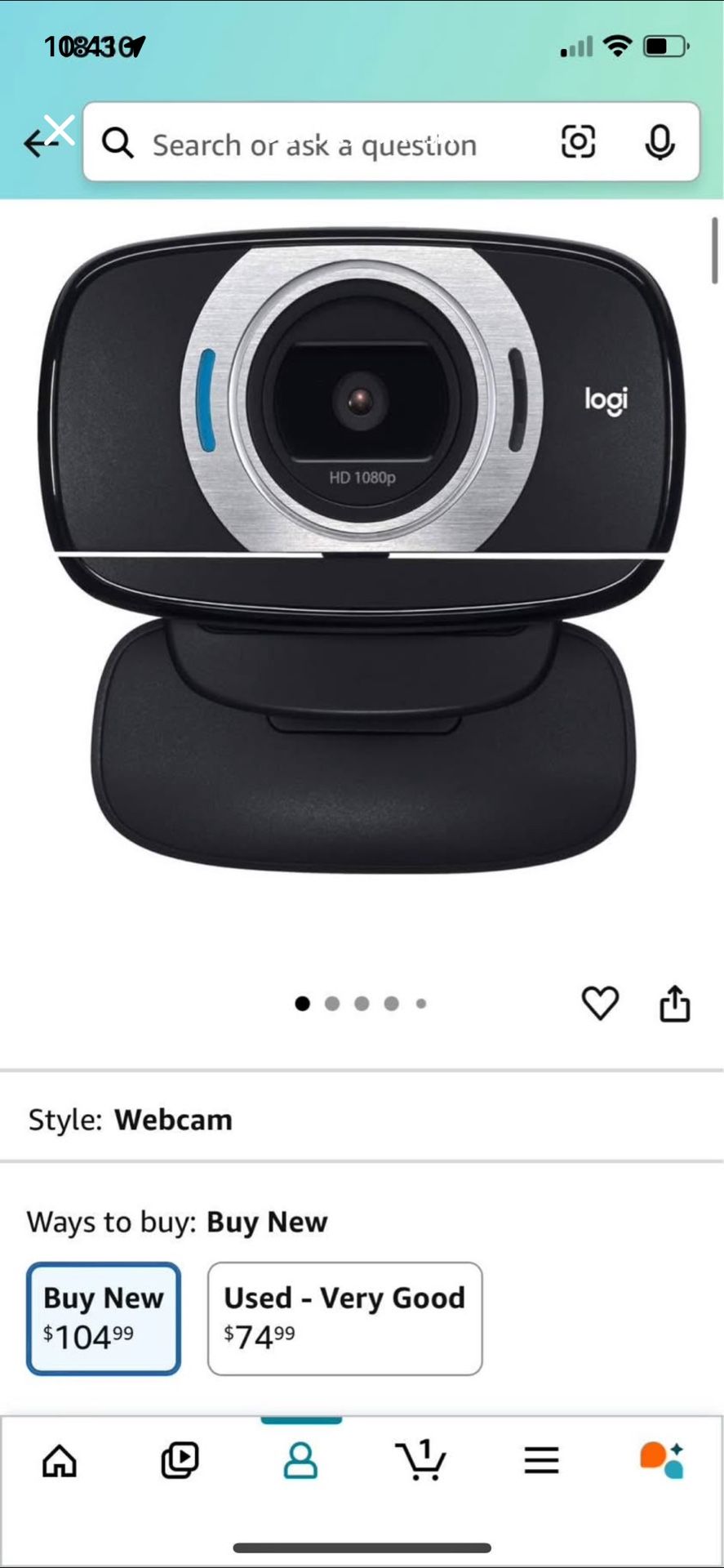 Logitech HD Laptop Webcam