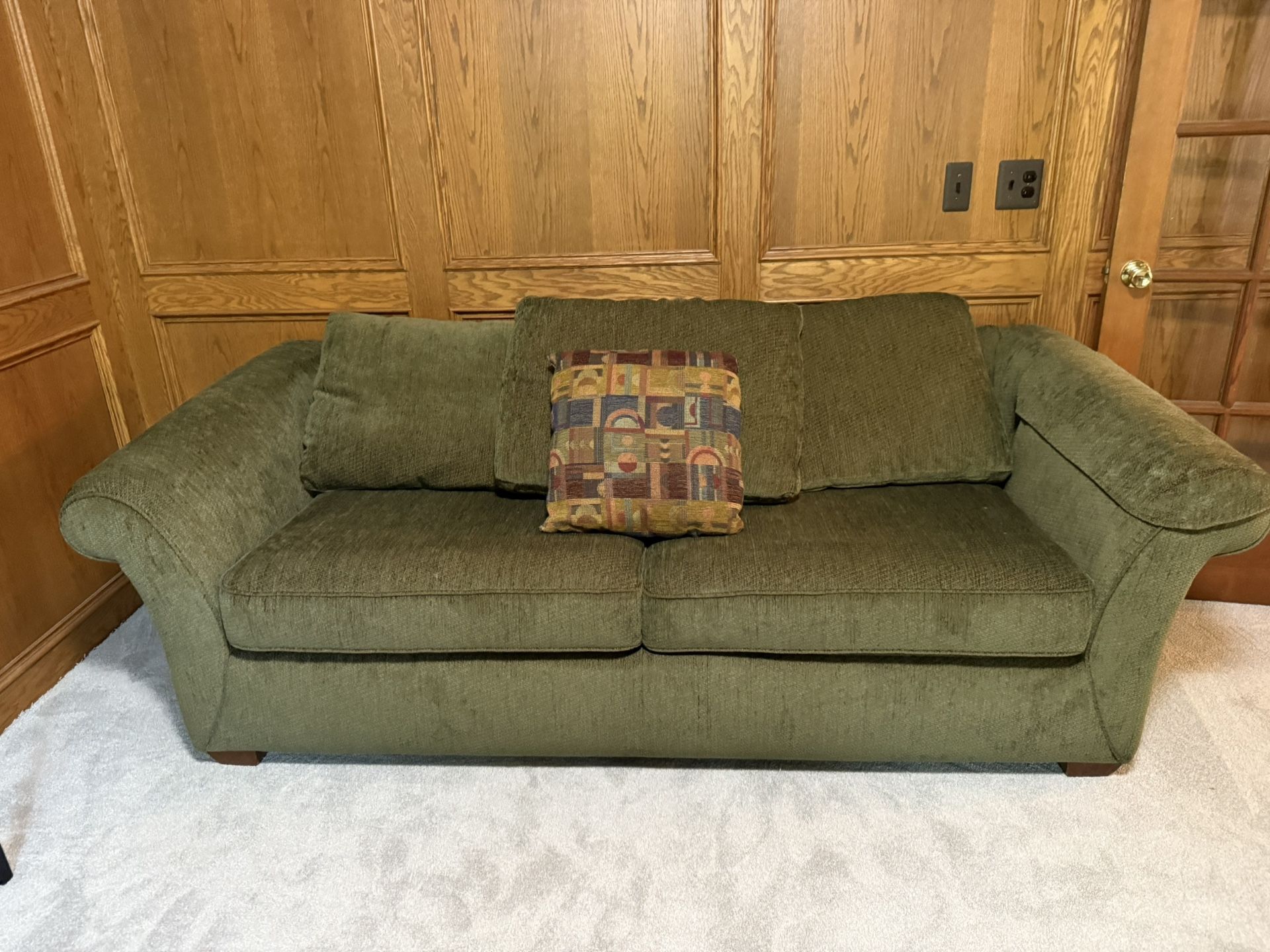 Great condition Super Comfy Deep Green Serra Sleeper Couch