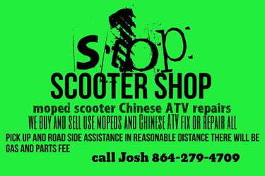 This a moped scooter Chinese atv repair shop