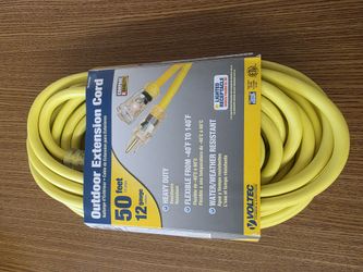 Extension cord, 50 ft, 12 guage