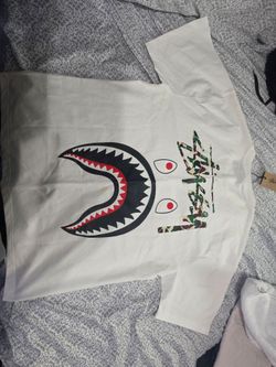 Stussy×bape camouflage t shirt size M