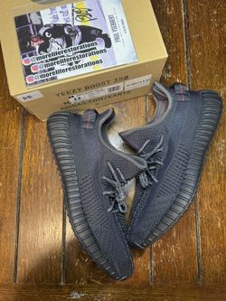 Size 12 - adidas Yeezy Boost 350 V2 Low Black Non-Reflective