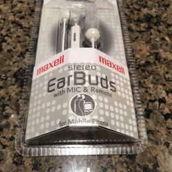 Maxell Earbud With Mic & Remote