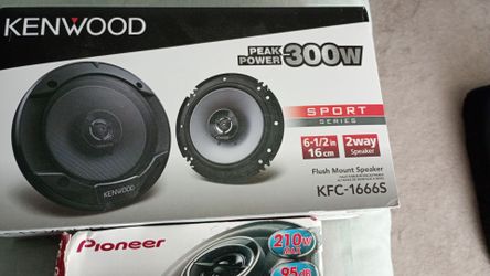 Two pair of car speakers brand new in a box $30 for both of them