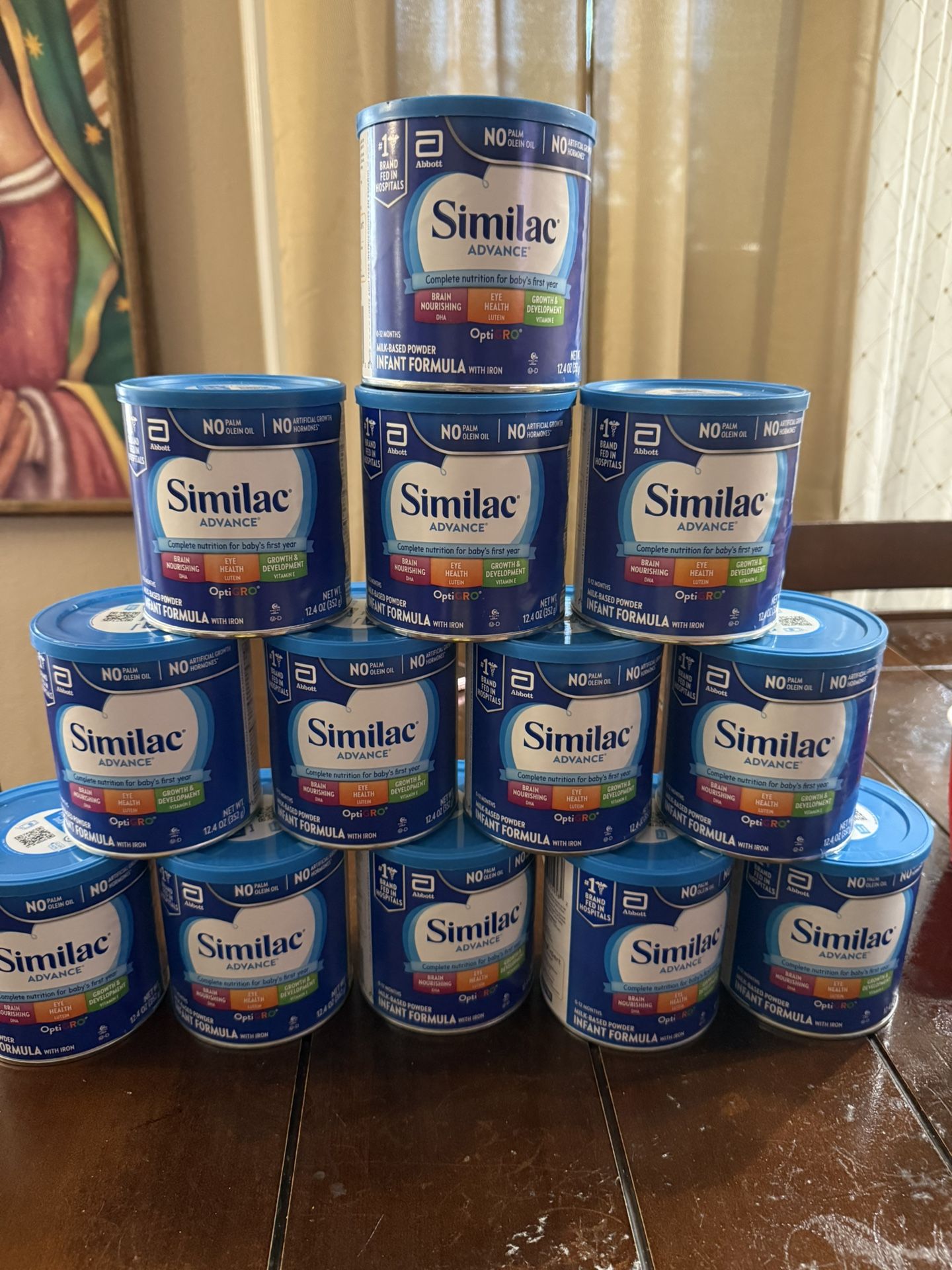 13 Cans Of Similac Advance 12.4oz