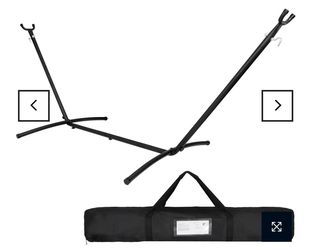 Portable Hammock Stand Heavy Duty 9ft Space Saving Steel Hammock Frame Stand Carrying Case