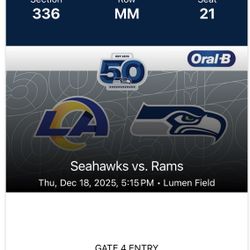 Seahawks vs Rams Tickets