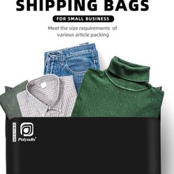 POLY MAILERS 12X15.5 BLACK SELF SEAL WATERPROOF SHIPPING BAGS 25/50/100pc