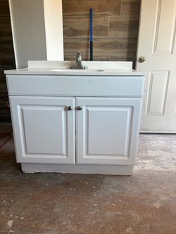 Bathroom sink cabinet 36”x19”