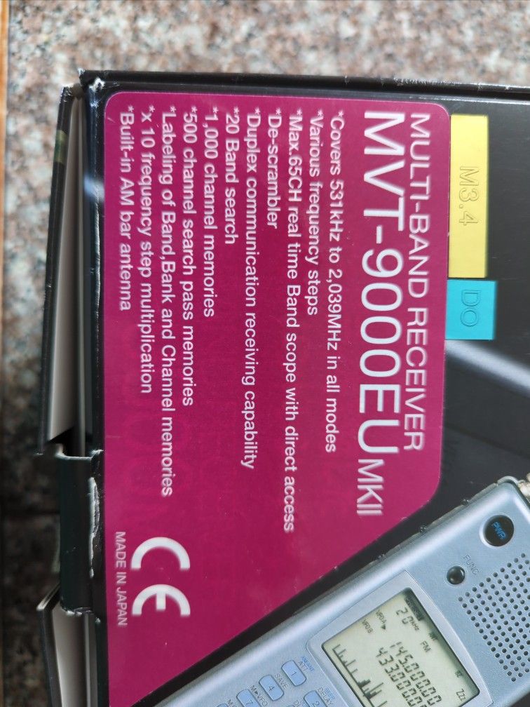 Yupiteru Mvt 9000 Handheld Receiver Scanner for Sale in Yupiteru Mvt 9000 Handheld Receiver Scanner for Sale in
