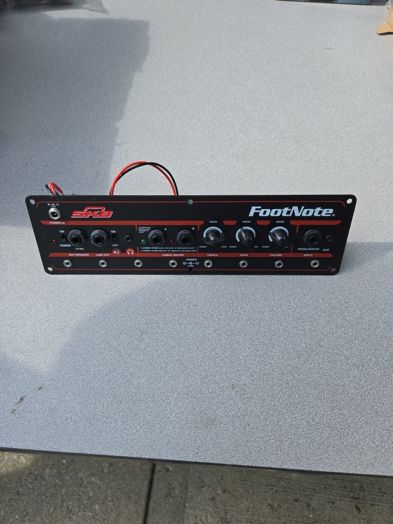 Sk8 FootNote Guitar Power Supply Cable Tester