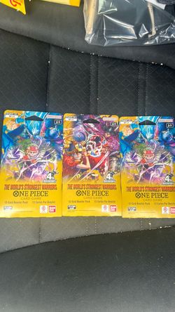 One Piece Card Game OP-17 Booster Packs x3