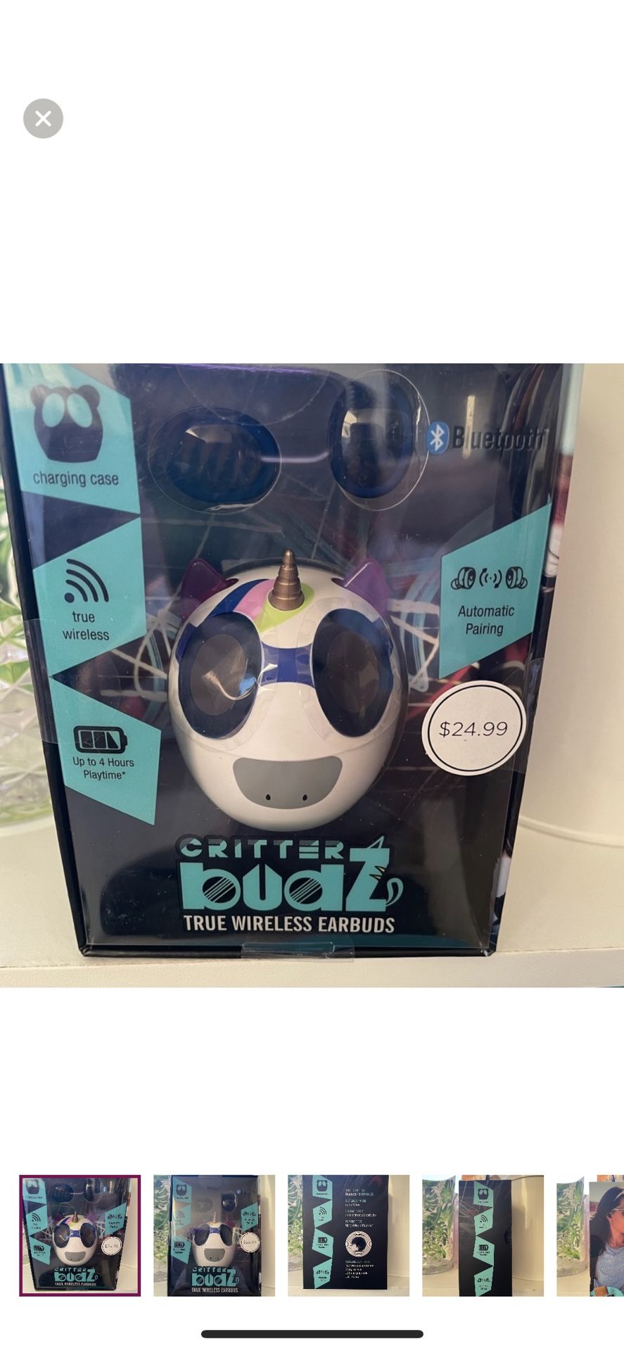 Critter True Wireless Earbuds For the Unicorn lover