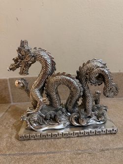 Chinese Dragon Incense Holder/ Figurine