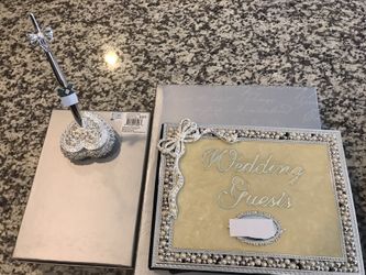 Things Remembered Wedding Guest book & Pen