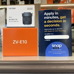 Sony ZV-E10 With Viltrox 35mm Lens (Located In Downey, CA) 