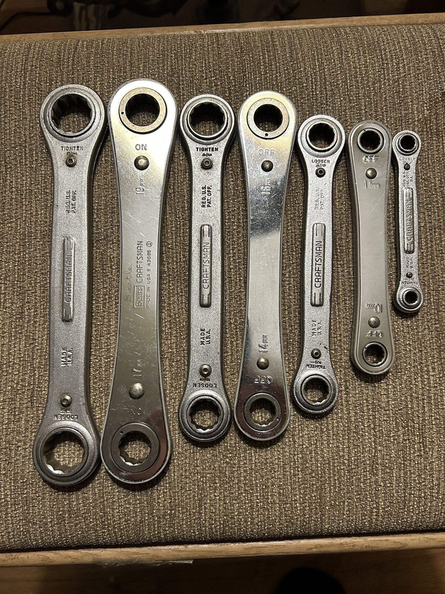 7 Craftsman Vintage Gear Wrenches