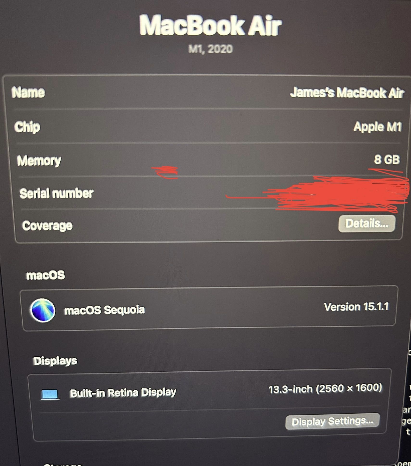 2020 MacBook Air M1